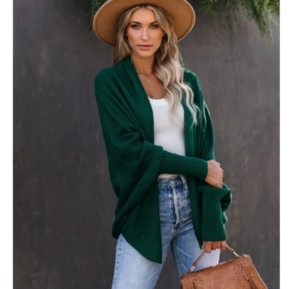 ASTRISA Dolman Sleeve Knit Cardigan